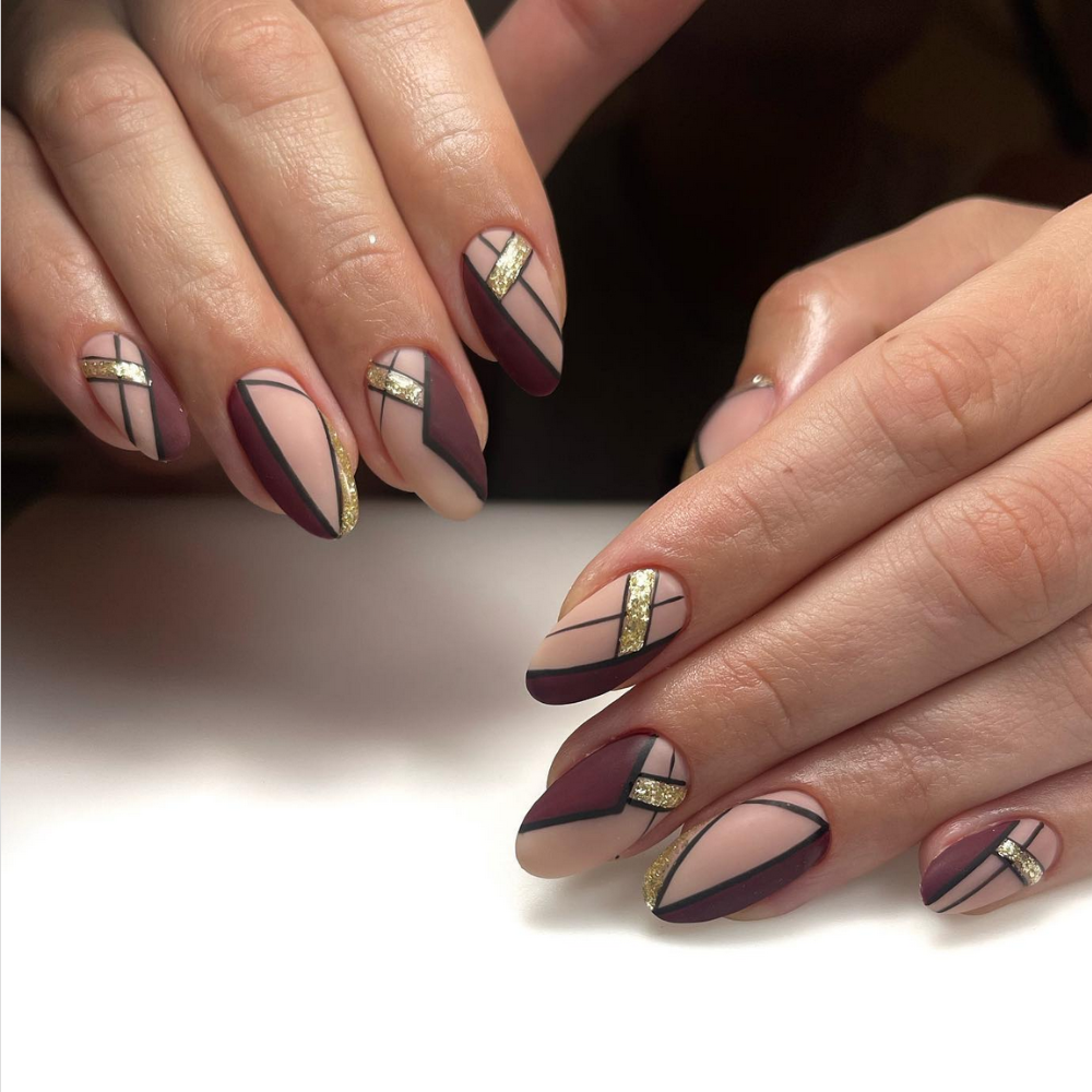 glitter nails