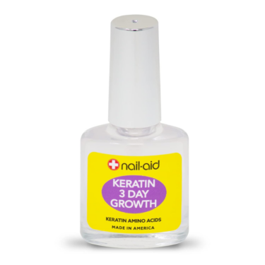 Nail-Aid Keratin 3 Day Growth Nail Treatment & Strengthener, crecimiento de las uñas, uñas, tratamientos para el crecimiento de las uñas