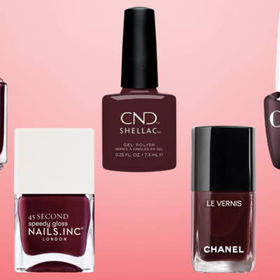 Black Cherry Nails, uñas color cereza negra