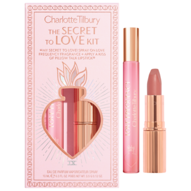Charlotte Tilbury The Secret to Love Perfume and Lipstick Set, regalos de belleza para san valentin