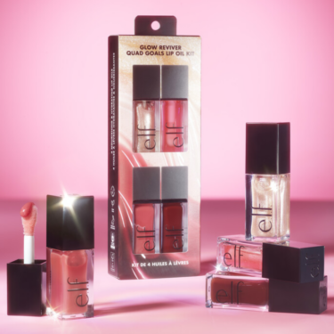 elf Glow Reviver Quad Goals Lip Oil Kit, regalos de belleza para San Valentin