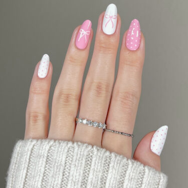 Uñas polka dots