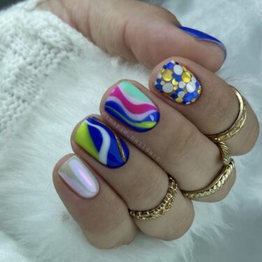 Uñas polka dots