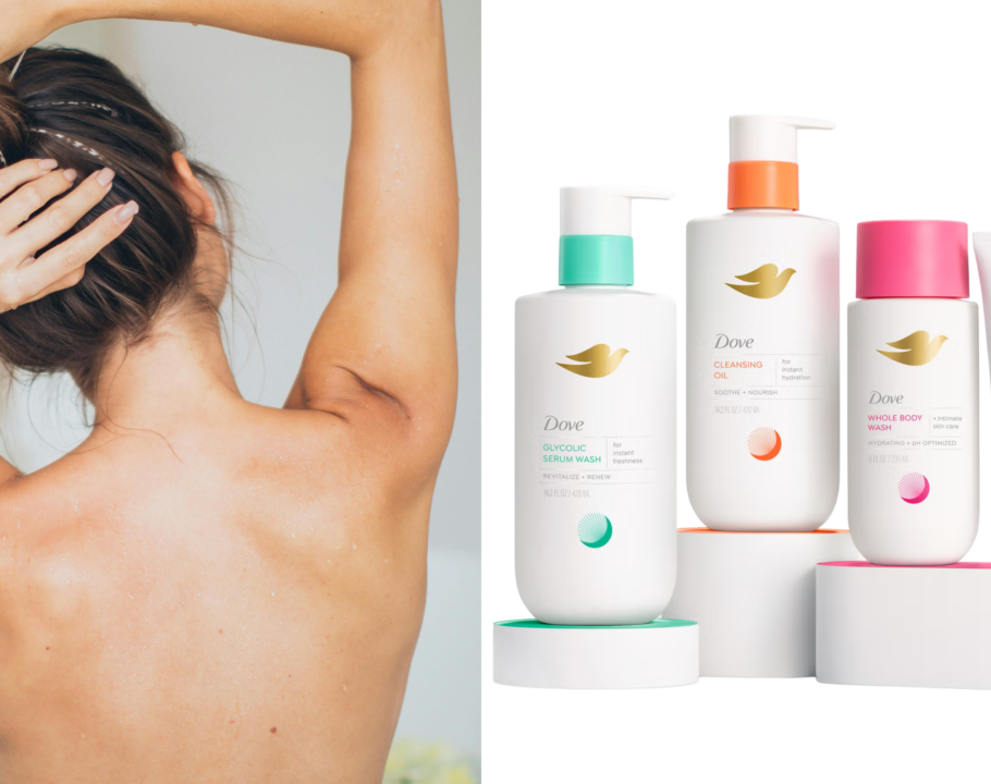 línea de Dove para la piel en la menopausia