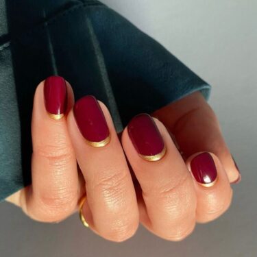 manicura francesa invertida
