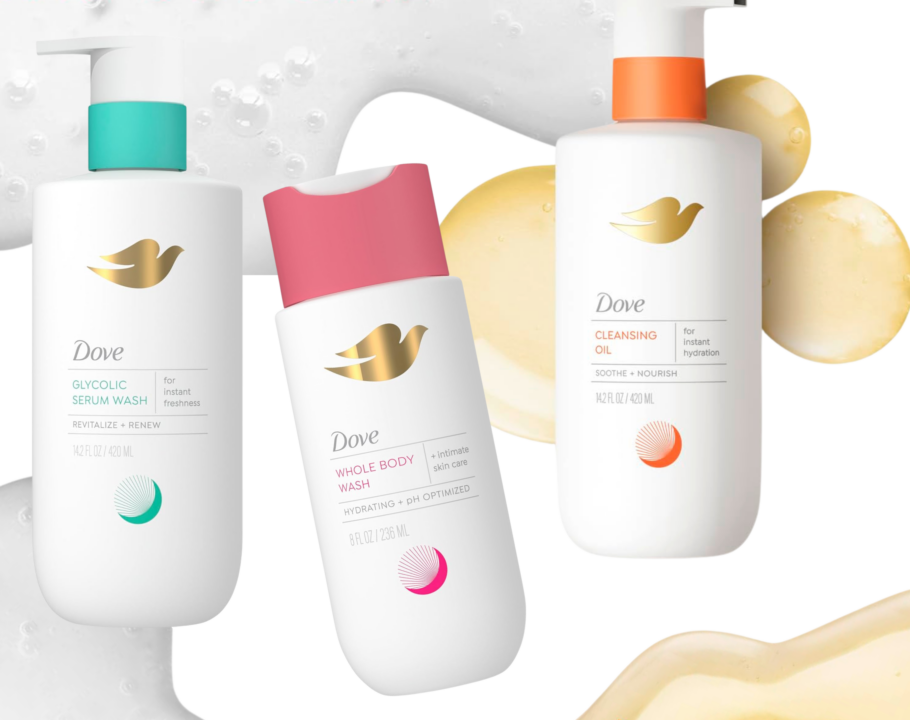 Linea Dove Wellness para cambios hormonales y piel sensible optimizada PH